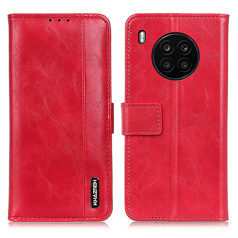 Coque Portefeuille Livre Cuir Etui Clapet M14L pour Huawei Nova 8i Rouge