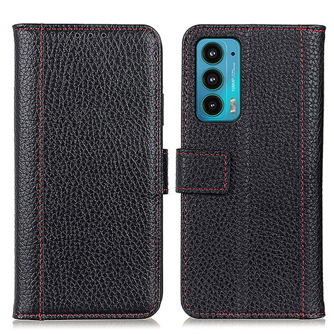 Coque Portefeuille Livre Cuir Etui Clapet M14L pour Motorola Moto Edge 20 5G Noir