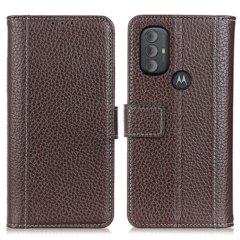 Coque Portefeuille Livre Cuir Etui Clapet M14L pour Motorola Moto G Play Gen 2 Marron