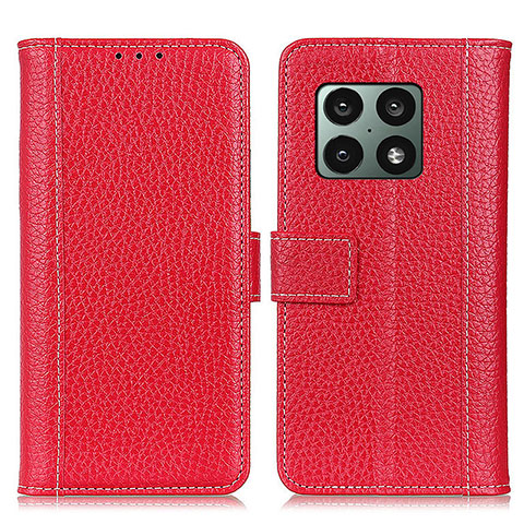 Coque Portefeuille Livre Cuir Etui Clapet M14L pour OnePlus 10 Pro 5G Rouge