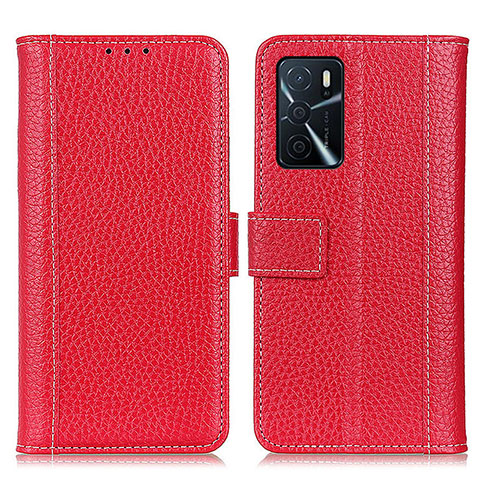 Coque Portefeuille Livre Cuir Etui Clapet M14L pour Oppo A16s Rouge