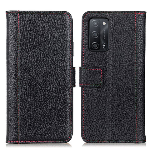 Coque Portefeuille Livre Cuir Etui Clapet M14L pour Oppo A53s 5G Noir