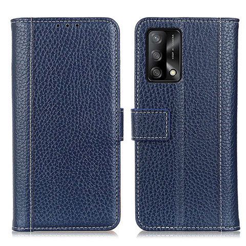 Coque Portefeuille Livre Cuir Etui Clapet M14L pour Oppo A74 4G Bleu