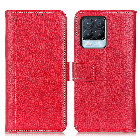 Coque Portefeuille Livre Cuir Etui Clapet M14L pour Realme 8 4G Rouge