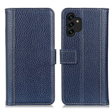 Coque Portefeuille Livre Cuir Etui Clapet M14L pour Samsung Galaxy A04s Bleu