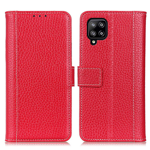 Coque Portefeuille Livre Cuir Etui Clapet M14L pour Samsung Galaxy A22 4G Rouge