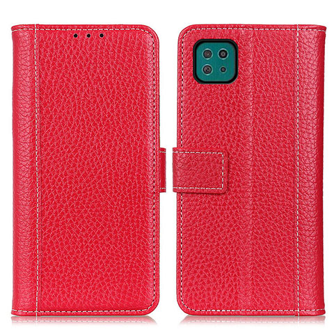 Coque Portefeuille Livre Cuir Etui Clapet M14L pour Samsung Galaxy A22s 5G Rouge