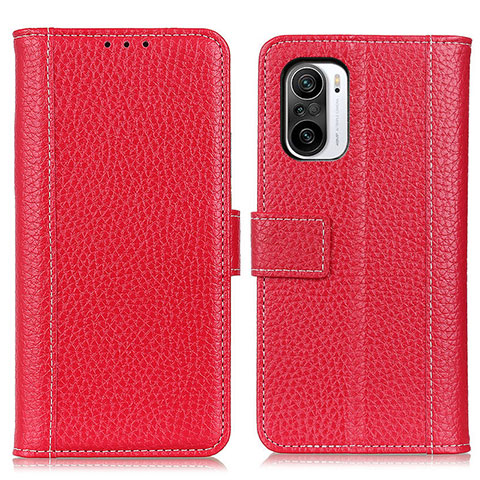 Coque Portefeuille Livre Cuir Etui Clapet M14L pour Xiaomi Mi 11i 5G Rouge