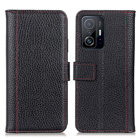 Coque Portefeuille Livre Cuir Etui Clapet M14L pour Xiaomi Mi 11T Pro 5G Noir