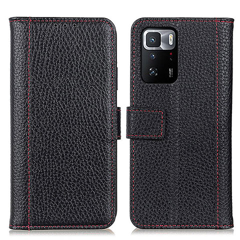 Coque Portefeuille Livre Cuir Etui Clapet M14L pour Xiaomi Poco X3 GT 5G Noir