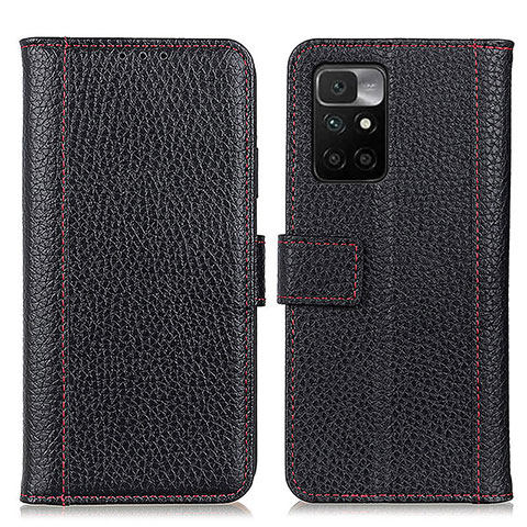 Coque Portefeuille Livre Cuir Etui Clapet M14L pour Xiaomi Redmi 10 4G Noir