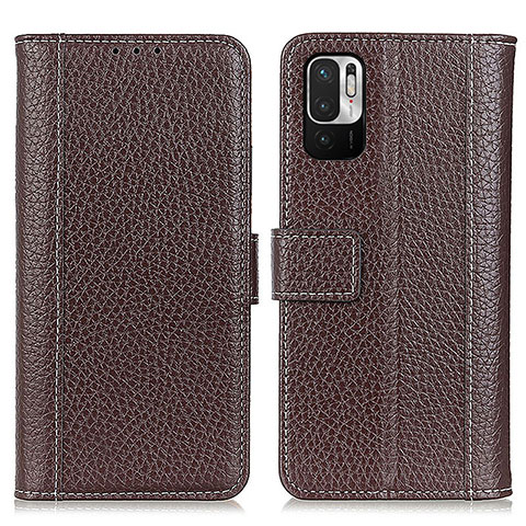 Coque Portefeuille Livre Cuir Etui Clapet M14L pour Xiaomi Redmi Note 10 JE 5G Marron