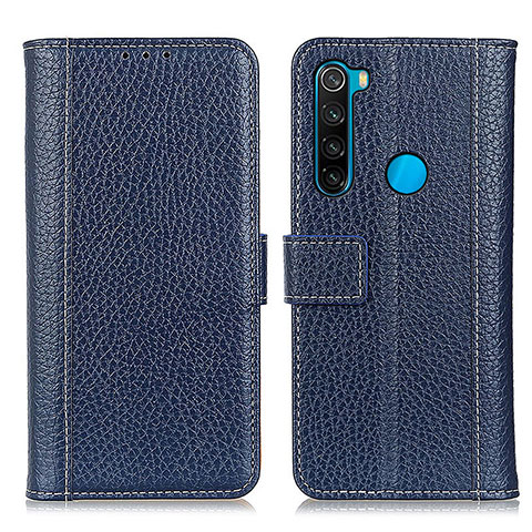 Coque Portefeuille Livre Cuir Etui Clapet M14L pour Xiaomi Redmi Note 8 (2021) Bleu