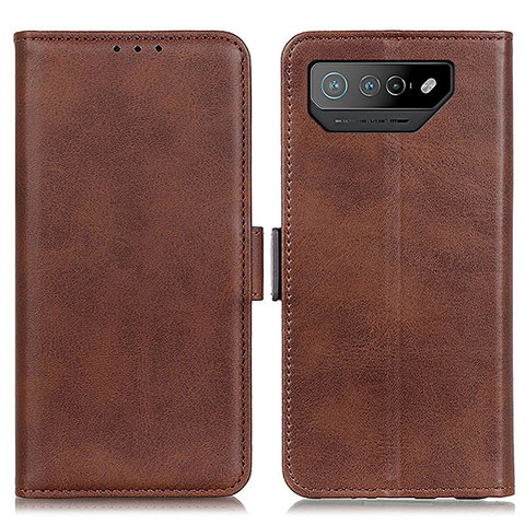 Coque Portefeuille Livre Cuir Etui Clapet M15L pour Asus ROG Phone 7 Pro Marron