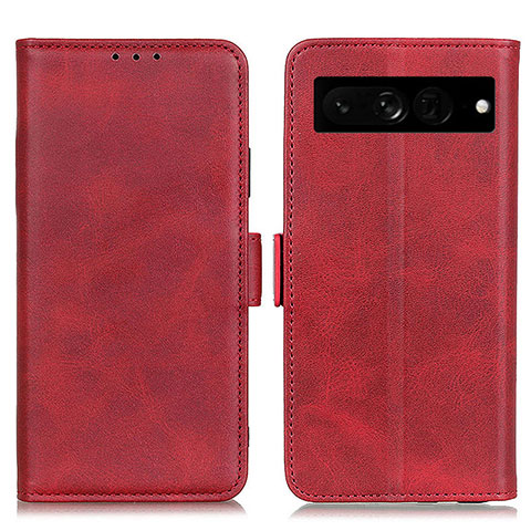 Coque Portefeuille Livre Cuir Etui Clapet M15L pour Google Pixel 7 Pro 5G Rouge