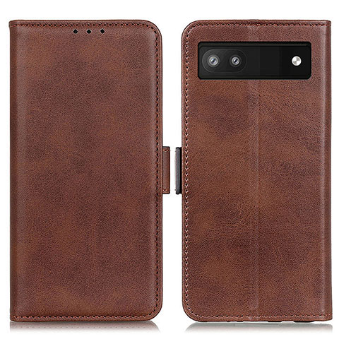 Coque Portefeuille Livre Cuir Etui Clapet M15L pour Google Pixel 7a 5G Marron