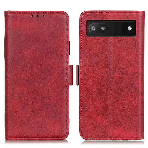 Coque Portefeuille Livre Cuir Etui Clapet M15L pour Google Pixel 7a 5G Rouge