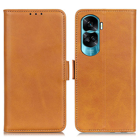 Coque Portefeuille Livre Cuir Etui Clapet M15L pour Huawei Honor 90 Lite 5G Brun Clair