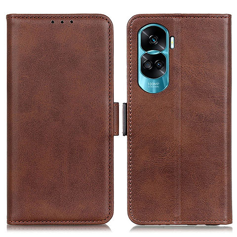 Coque Portefeuille Livre Cuir Etui Clapet M15L pour Huawei Honor 90 Lite 5G Marron