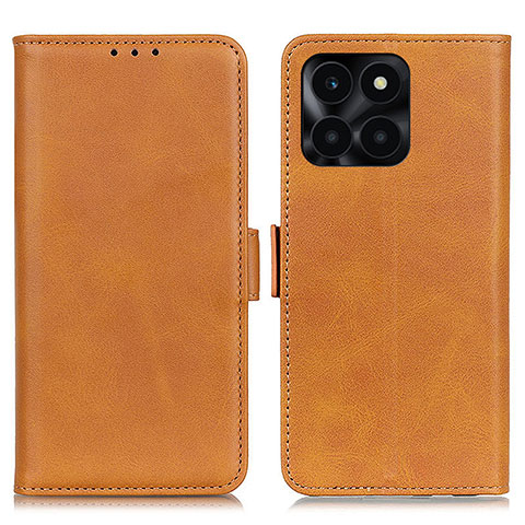 Coque Portefeuille Livre Cuir Etui Clapet M15L pour Huawei Honor X6a Brun Clair