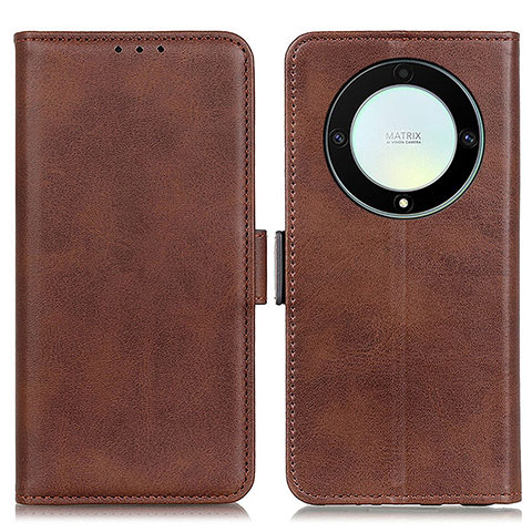 Coque Portefeuille Livre Cuir Etui Clapet M15L pour Huawei Honor X9a 5G Marron