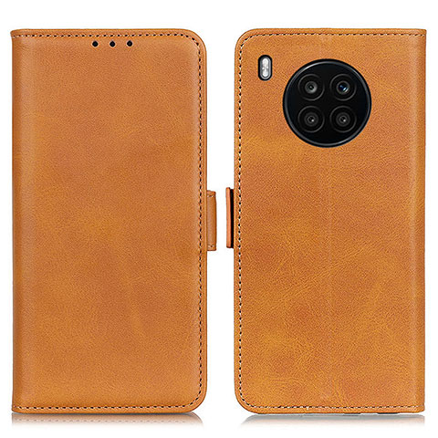 Coque Portefeuille Livre Cuir Etui Clapet M15L pour Huawei Nova 8i Brun Clair