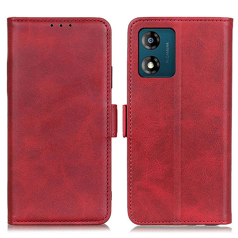 Coque Portefeuille Livre Cuir Etui Clapet M15L pour Motorola Moto E13 Rouge