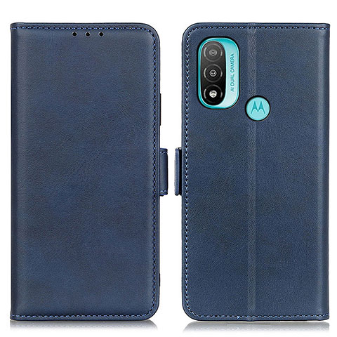 Coque Portefeuille Livre Cuir Etui Clapet M15L pour Motorola Moto E20 Bleu