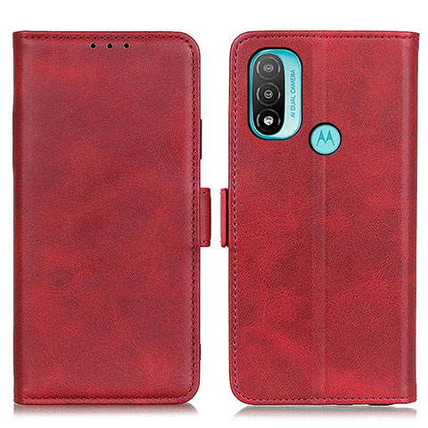 Coque Portefeuille Livre Cuir Etui Clapet M15L pour Motorola Moto E20 Rouge