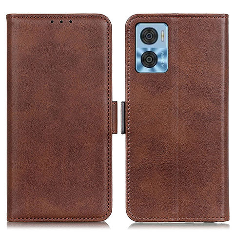 Coque Portefeuille Livre Cuir Etui Clapet M15L pour Motorola Moto E22 Marron