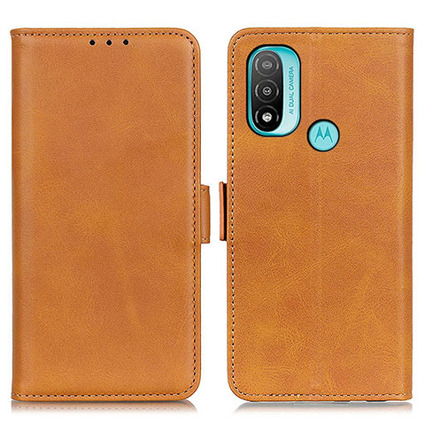 Coque Portefeuille Livre Cuir Etui Clapet M15L pour Motorola Moto E30 Brun Clair