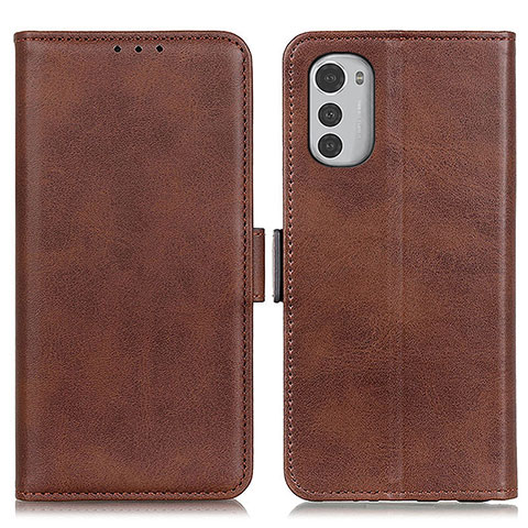 Coque Portefeuille Livre Cuir Etui Clapet M15L pour Motorola Moto E32 Marron