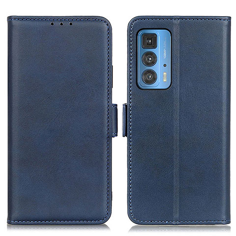 Coque Portefeuille Livre Cuir Etui Clapet M15L pour Motorola Moto Edge 20 Pro 5G Bleu