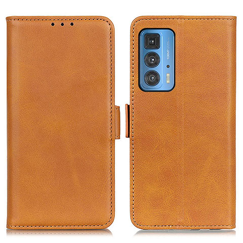 Coque Portefeuille Livre Cuir Etui Clapet M15L pour Motorola Moto Edge 20 Pro 5G Brun Clair