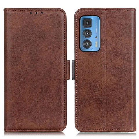 Coque Portefeuille Livre Cuir Etui Clapet M15L pour Motorola Moto Edge 20 Pro 5G Marron