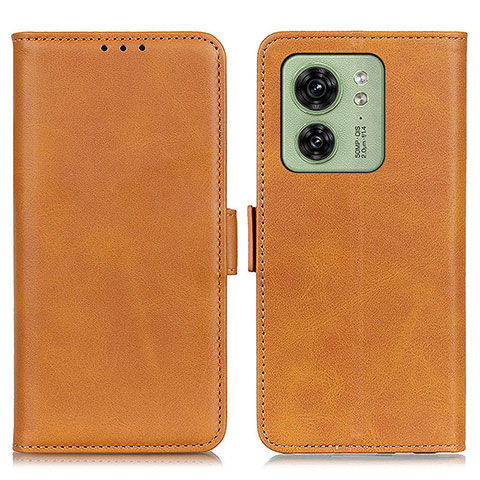 Coque Portefeuille Livre Cuir Etui Clapet M15L pour Motorola Moto Edge (2023) 5G Brun Clair