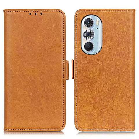 Coque Portefeuille Livre Cuir Etui Clapet M15L pour Motorola Moto Edge X30 5G Brun Clair