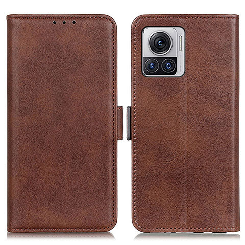 Coque Portefeuille Livre Cuir Etui Clapet M15L pour Motorola Moto Edge X30 Pro 5G Marron