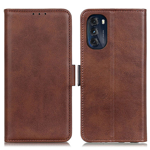 Coque Portefeuille Livre Cuir Etui Clapet M15L pour Motorola Moto G 5G (2022) Marron