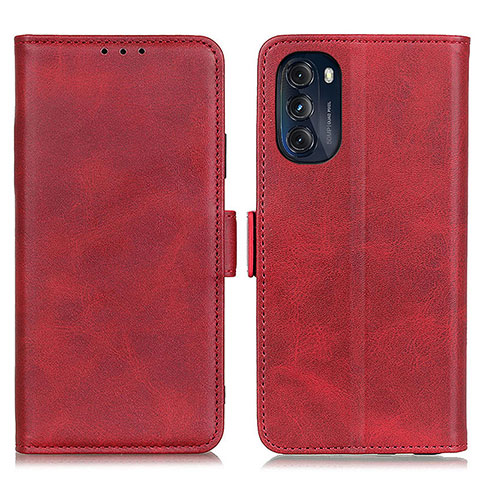 Coque Portefeuille Livre Cuir Etui Clapet M15L pour Motorola Moto G 5G (2022) Rouge