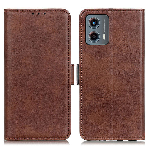 Coque Portefeuille Livre Cuir Etui Clapet M15L pour Motorola Moto G 5G (2023) Marron