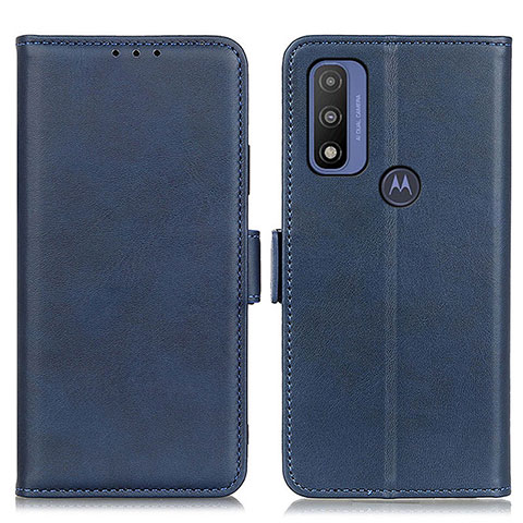 Coque Portefeuille Livre Cuir Etui Clapet M15L pour Motorola Moto G Pure Bleu