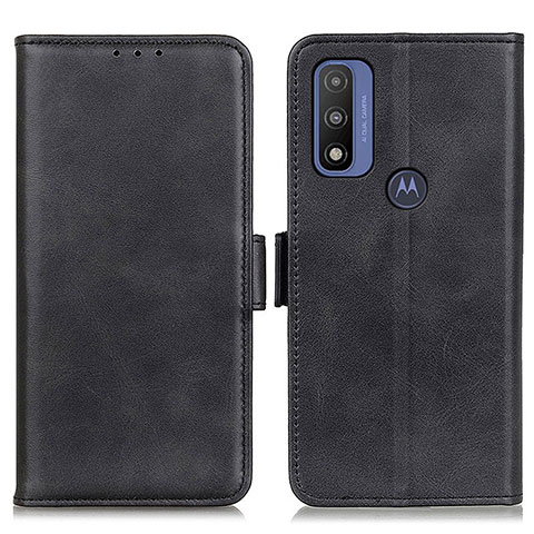 Coque Portefeuille Livre Cuir Etui Clapet M15L pour Motorola Moto G Pure Noir