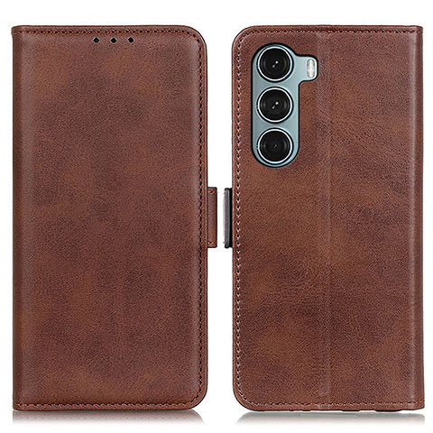 Coque Portefeuille Livre Cuir Etui Clapet M15L pour Motorola Moto G200 5G Marron