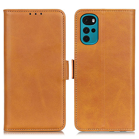 Coque Portefeuille Livre Cuir Etui Clapet M15L pour Motorola Moto G22 Brun Clair