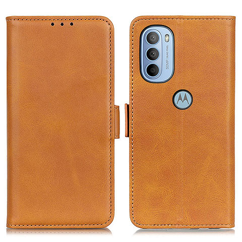 Coque Portefeuille Livre Cuir Etui Clapet M15L pour Motorola Moto G41 Brun Clair