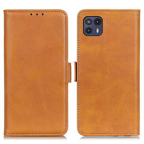 Coque Portefeuille Livre Cuir Etui Clapet M15L pour Motorola Moto G50 5G Brun Clair