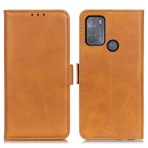 Coque Portefeuille Livre Cuir Etui Clapet M15L pour Motorola Moto G50 Brun Clair