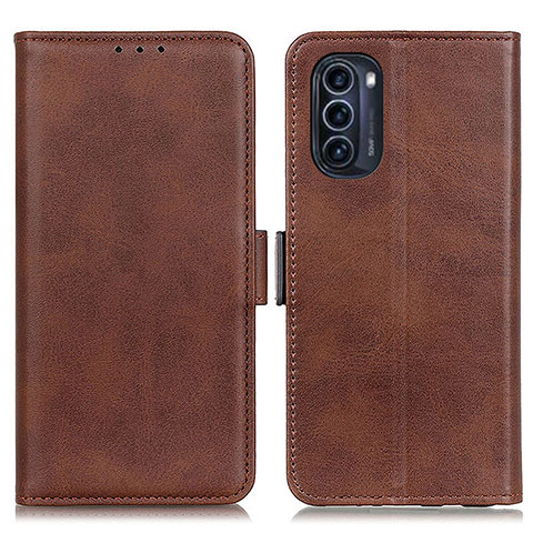 Coque Portefeuille Livre Cuir Etui Clapet M15L pour Motorola Moto G52j 5G Marron