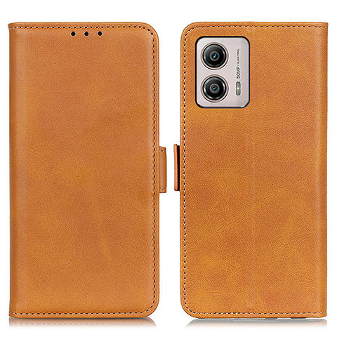 Coque Portefeuille Livre Cuir Etui Clapet M15L pour Motorola Moto G53j 5G Brun Clair